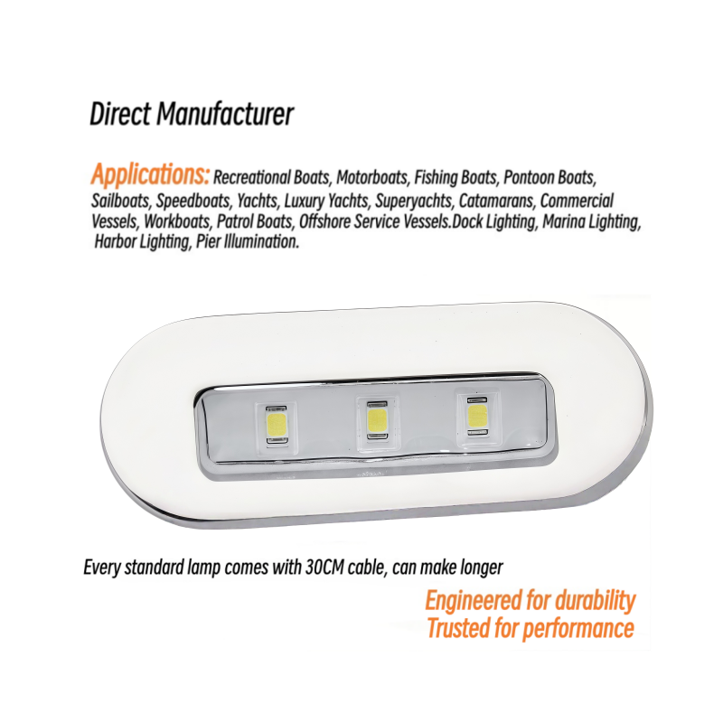 3W LED Courtesy Light 12V 24V  - Deck Step Light recension och pris