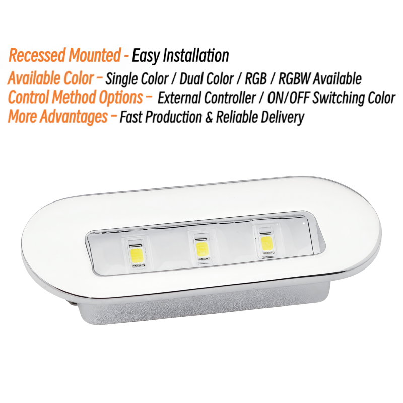 3W LED Courtesy Light 12V 24V  - Deck Step Light recension och pris