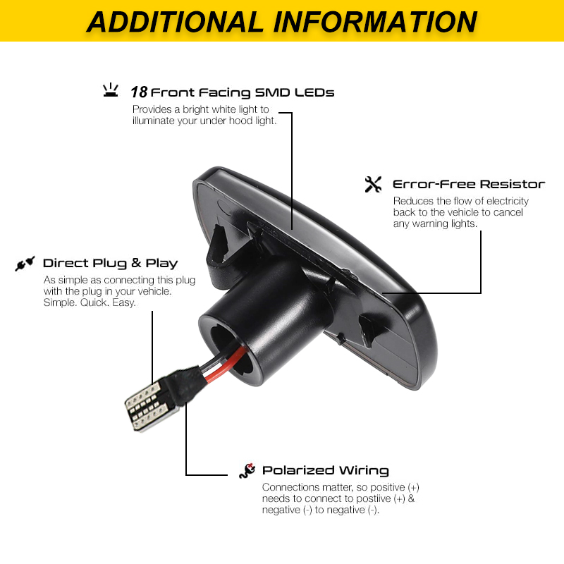 2xDynamic LED Side Marker Ligh - Outdoor Lighting Yellow recension och pris