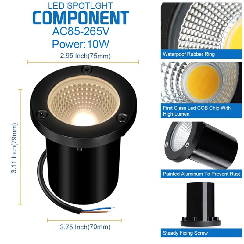 Outdoor In-ground Light LED Un - Deck Step Light recension och pris