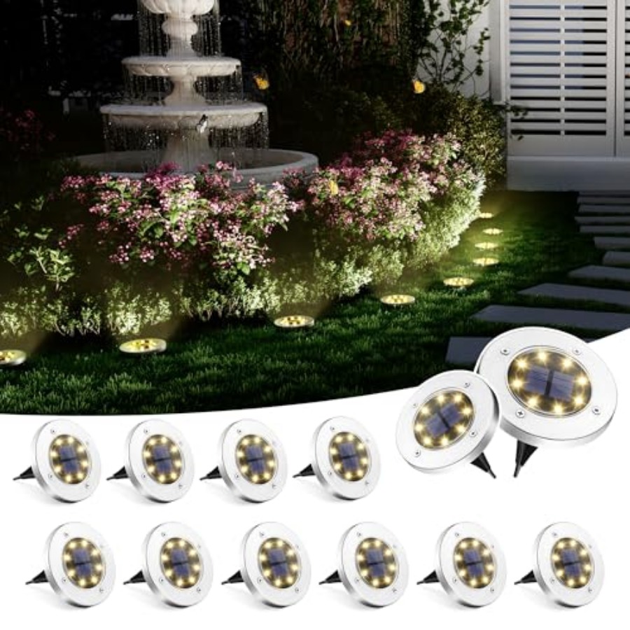 Solar Ground Lights Solar Ligh - Outdoor Lighting Ground recension och pris