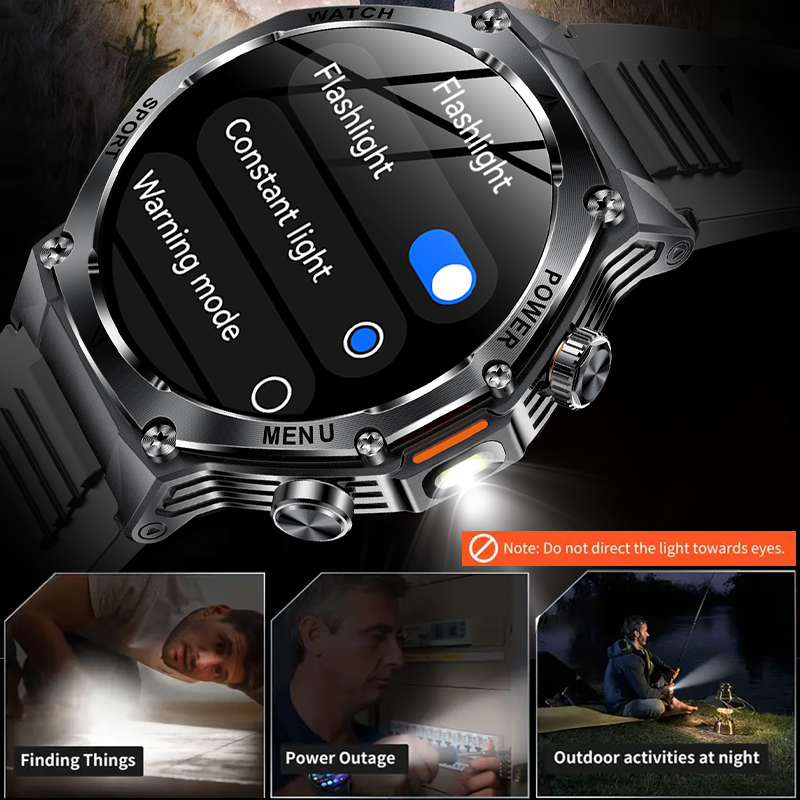 Tactical Style Smart Watch LED - Outdoor Lighting Spanish Style recension och pris