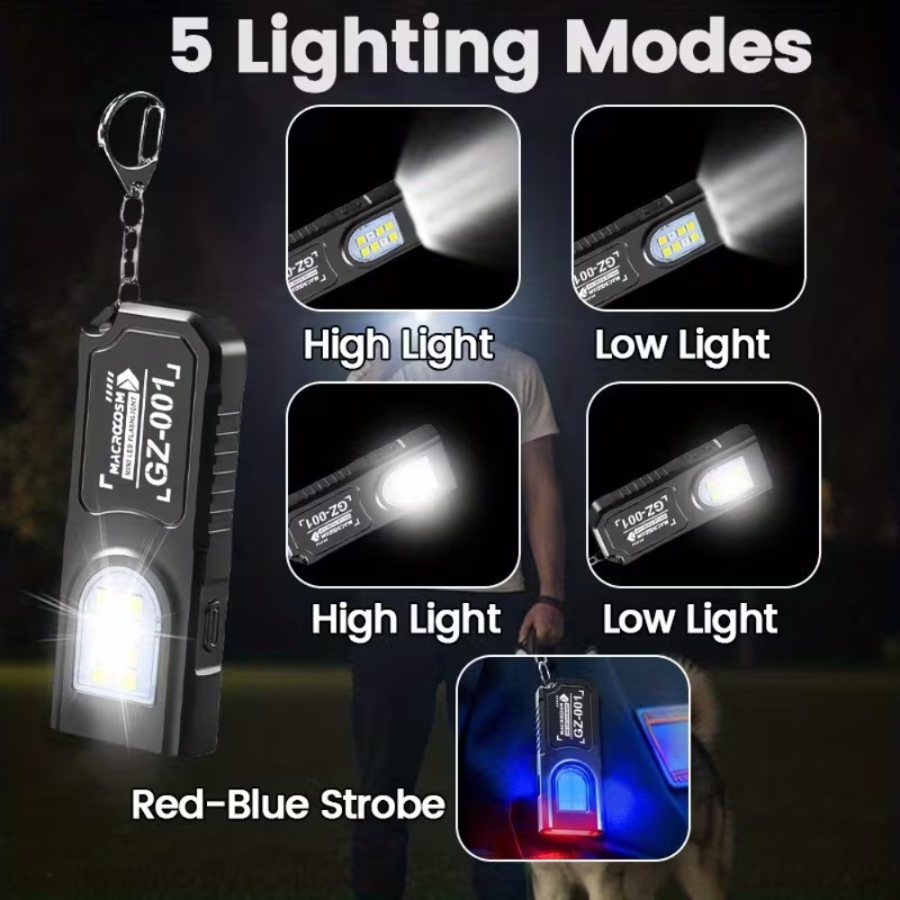 Mini COB LED Keychain Flashlig - Outdoor Lighting Panel recension och pris